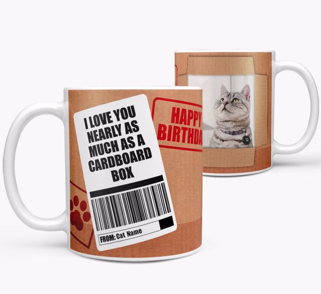 I Love You Nearly As Much As A Cardboard Box: Personalized {breedCommonName} Mug